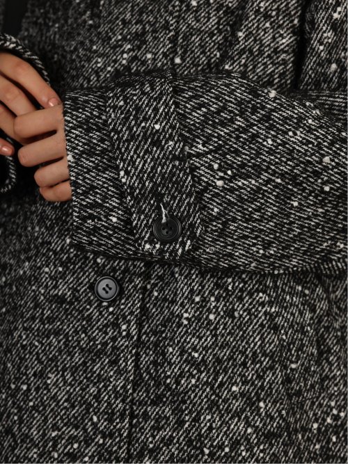 ドロー/DRAW ウール混 スタンドカラー ロングコート （ユニセックス）