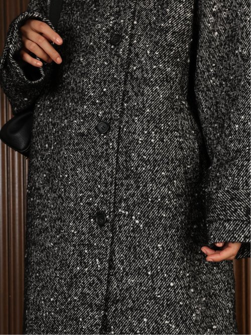 ドロー/DRAW ウール混 スタンドカラー ロングコート （ユニセックス）