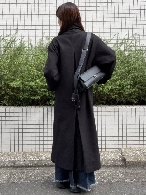 ドロー/DRAW ウール混 スタンドカラー ロングコート （ユニセックス）
