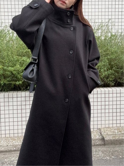ドロー/DRAW ウール混 スタンドカラー ロングコート （ユニセックス）