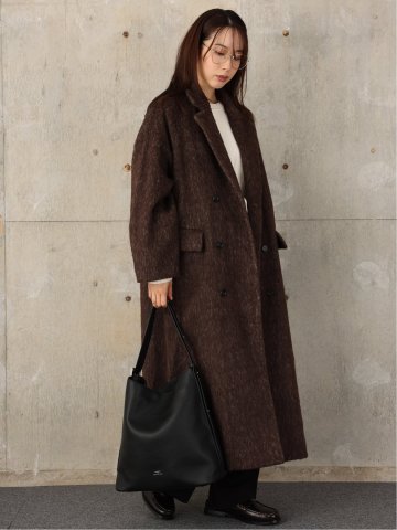 ドロー/DRAW 起毛 ダブル ロングコート （ユニセックス）