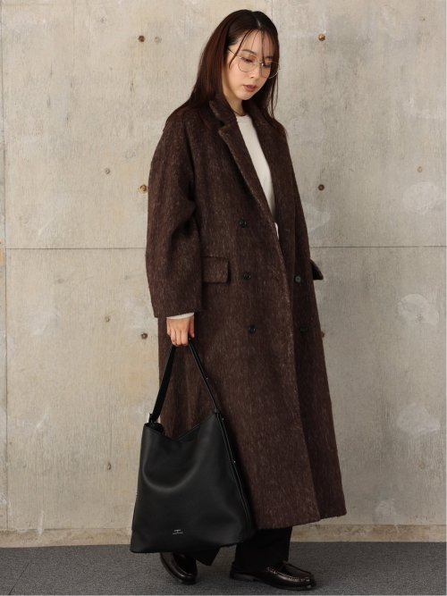 ドロー/DRAW 起毛 ダブル ロングコート （ユニセックス）