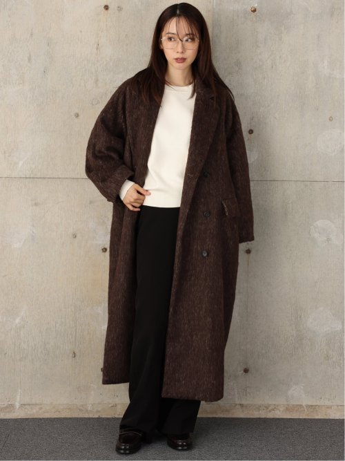 ドロー/DRAW 起毛 ダブル ロングコート （ユニセックス）