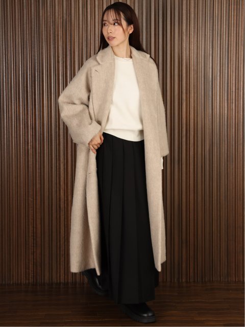 ドロー/DRAW 起毛 ダブル ロングコート （ユニセックス）