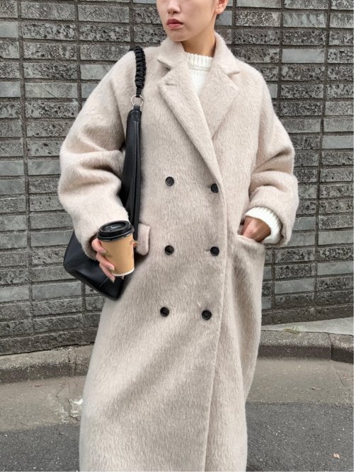 ドロー/DRAW 起毛 ダブル ロングコート （ユニセックス）