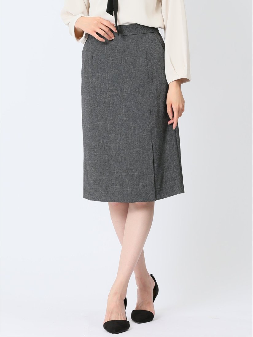 ストレッチシャーク タイトスカート グレー(セットアップ可能)(S 06  