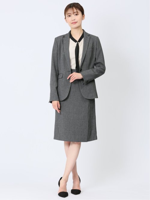 ストレッチシャーク タイトスカート グレー(セットアップ可能)