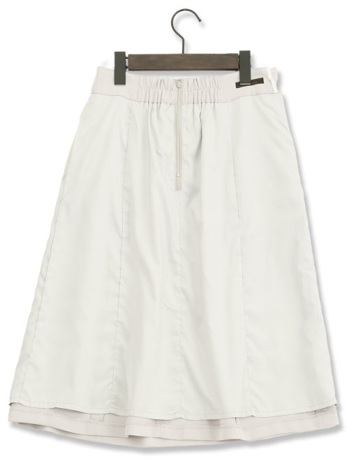 ダブルクロス フレアースカート ライトグレー(セットアップ可能)