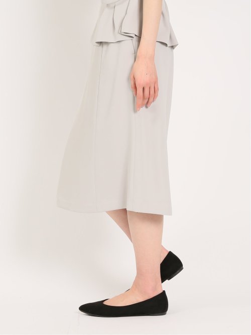 ダブルクロス フレアースカート ライトグレー(セットアップ可能)