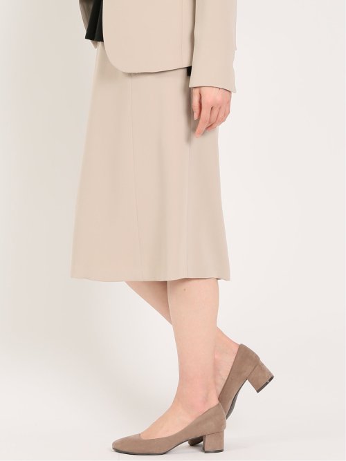 ダブルクロス フレアースカート ベージュ(セットアップ可能)