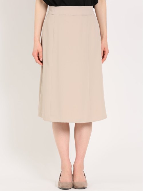 ダブルクロス フレアースカート ベージュ(セットアップ可能)