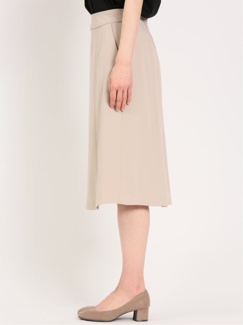 ダブルクロス フレアースカート ベージュ(セットアップ可能)