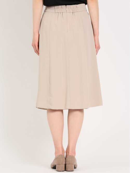 ダブルクロス フレアースカート ベージュ(セットアップ可能)