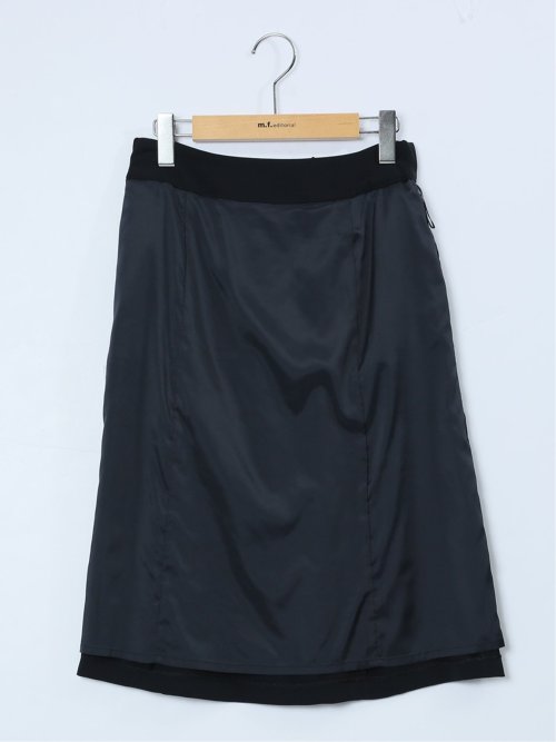 ダブルクロス フレアースカート 紺(セットアップ可能)