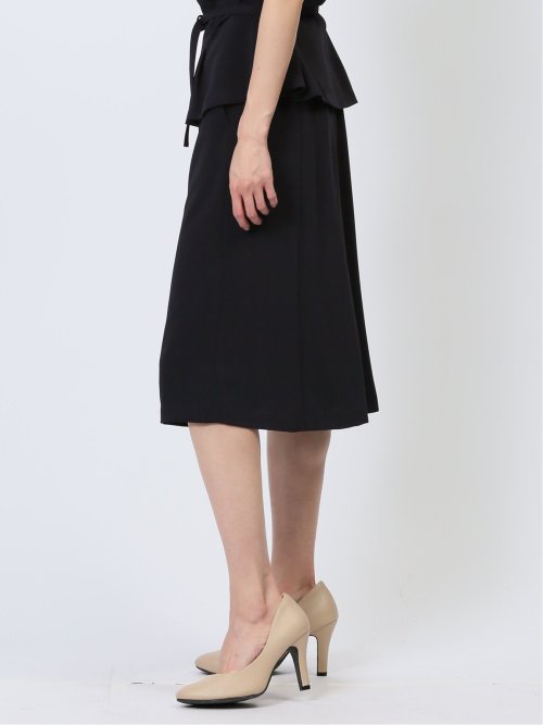 ダブルクロス フレアースカート 紺(セットアップ可能)