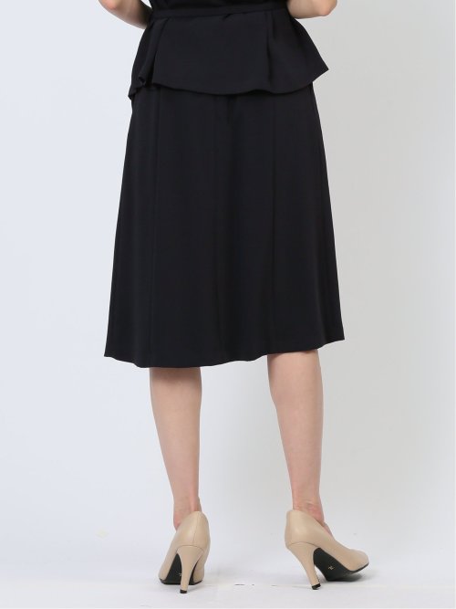 ダブルクロス フレアースカート 紺(セットアップ可能)