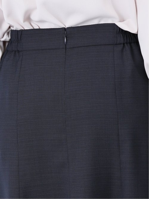 ウール混組織柄 フレアースカート(セットアップ可能)