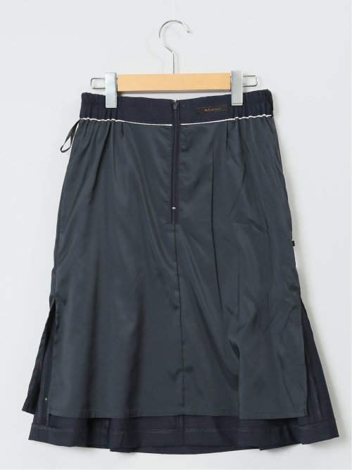 ウール混組織柄 フレアースカート(セットアップ可能)