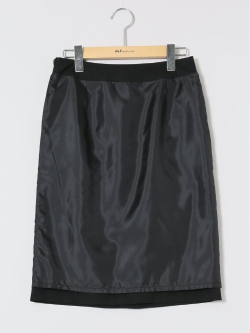 クリアエフェクト 黒無地 タイトスカート(セットアップ可能)