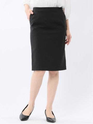 クリアエフェクト 黒無地 タイトスカート(セットアップ可能)