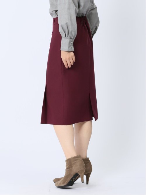 ボタン付き タイトスカート