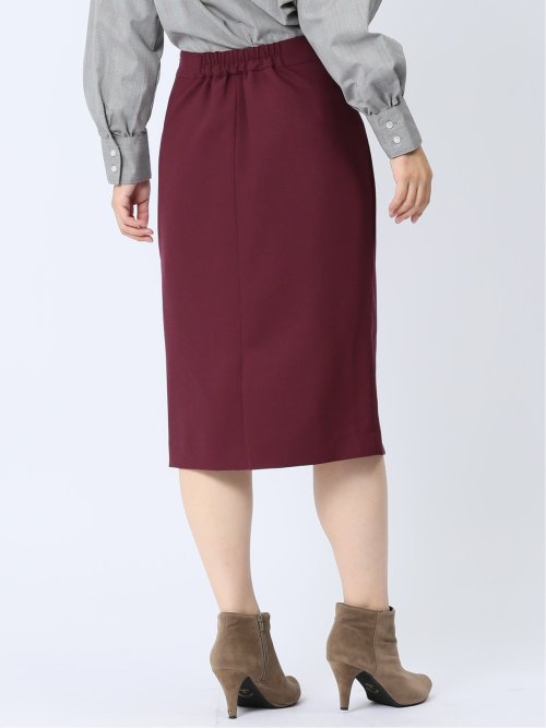 ボタン付き タイトスカート