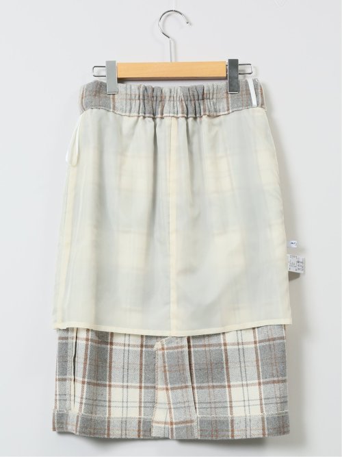 シャギー ビット付き タイトスカート