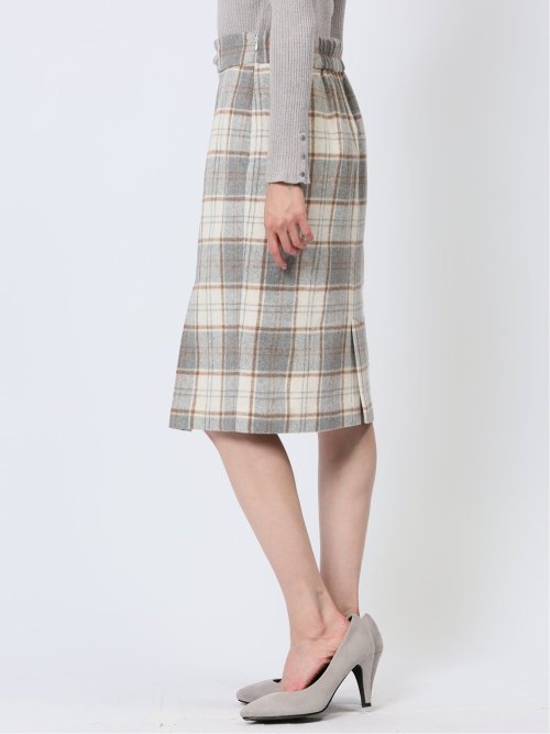 シャギー ビット付き タイトスカート