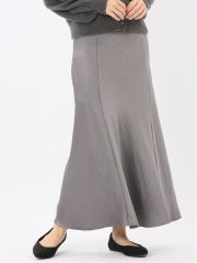 ストレッチサテン ロングスカート