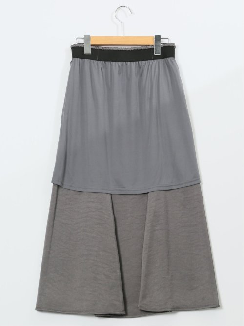 ストレッチサテン ロングスカート