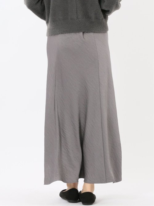 ストレッチサテン ロングスカート