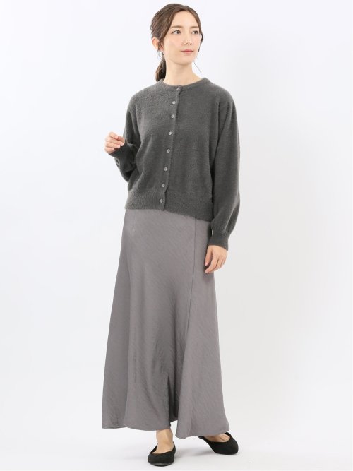 ストレッチサテン ロングスカート