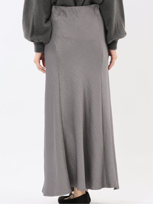 ストレッチサテン ロングスカート