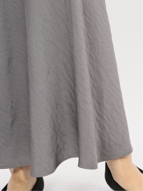 ストレッチサテン ロングスカート