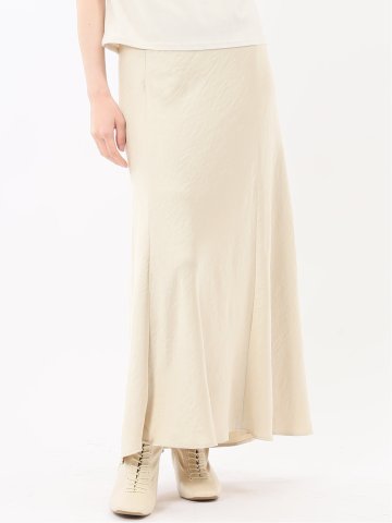 ストレッチサテン ロングスカート