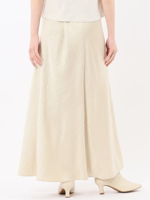 ストレッチサテン ロングスカート