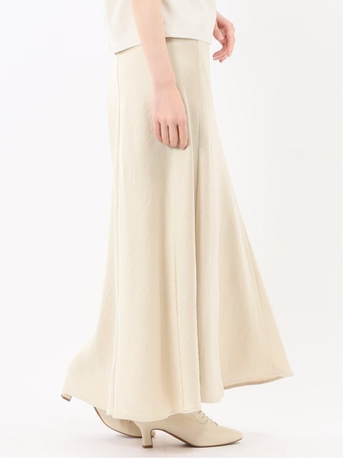 ストレッチサテン ロングスカート