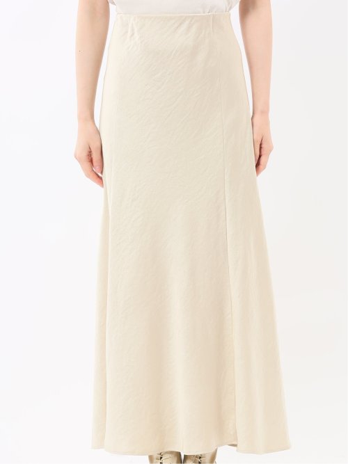 ストレッチサテン ロングスカート