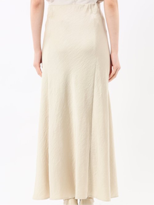 ストレッチサテン ロングスカート