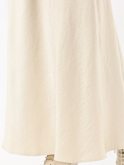 ストレッチサテン ロングスカート