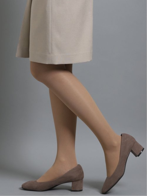 綿麻ライク タイトスカート ベージュ(セットアップ可能)