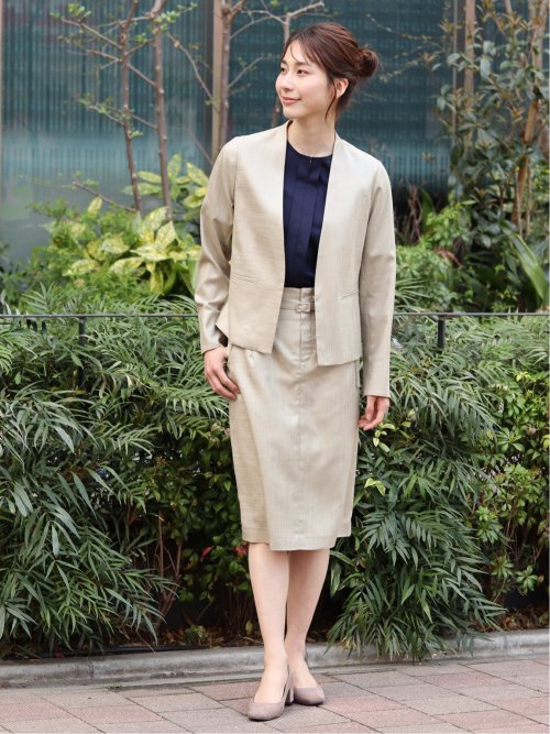 ホトフレッシュ/HOTOFRESH タイトスカート ベージュ(セットアップ可能)