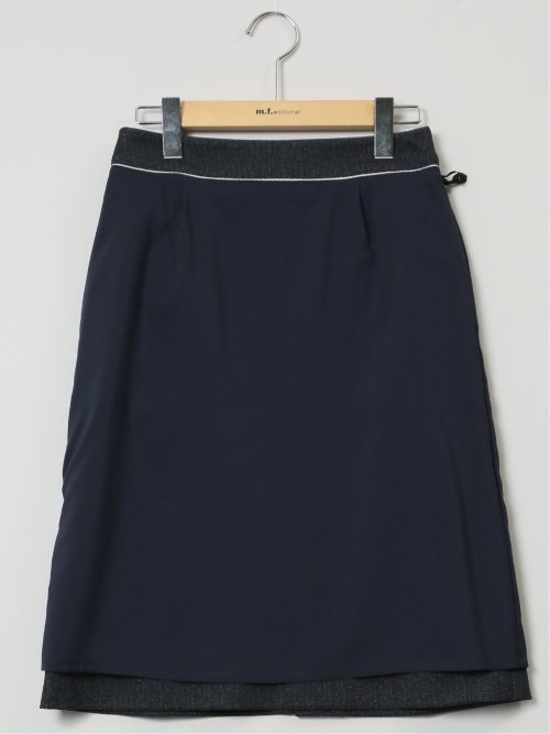 ポンチ セミタイトスカート 組織紺(セットアップ可能)