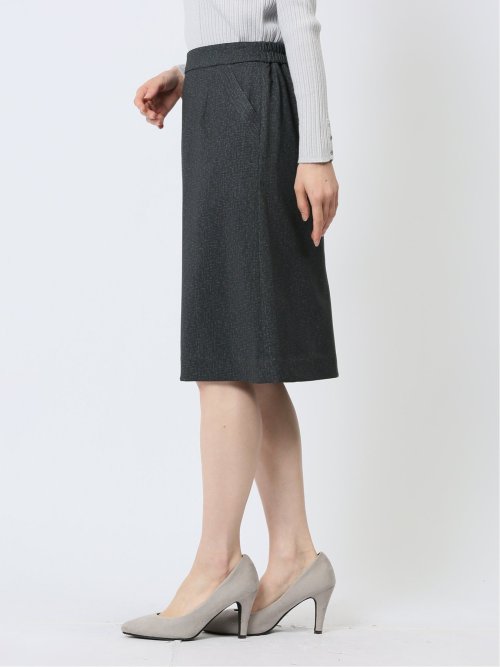 ポンチ セミタイトスカート 組織紺(セットアップ可能)