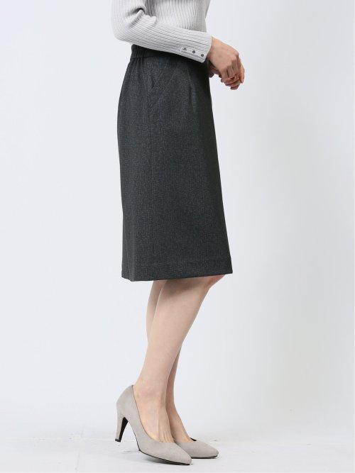 ポンチ セミタイトスカート 組織紺(セットアップ可能)