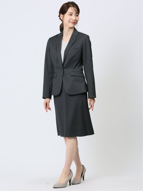 ポンチ セミタイトスカート 組織紺(セットアップ可能)