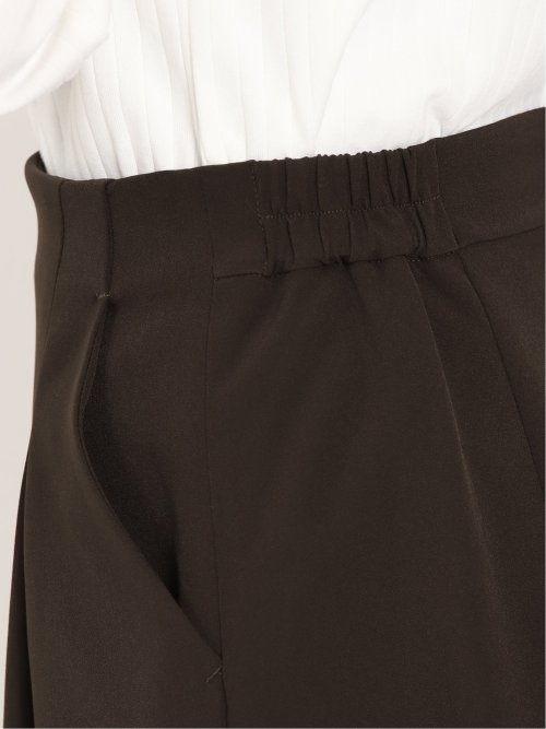 ダブルクロス Aラインスカート 茶(セットアップ可能)