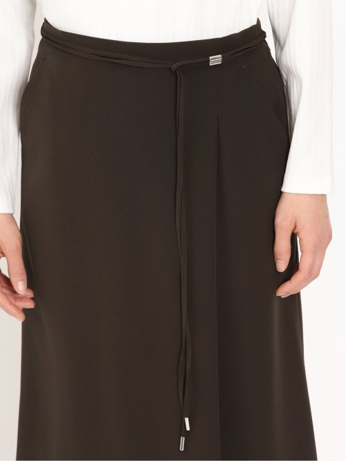 ダブルクロス Aラインスカート 茶(セットアップ可能)