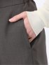 杢調 ラップ風ロングスカート こげ茶(セットアップ可能)
