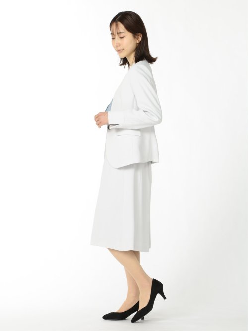 ダブルクロス フレアースカート ライトグレー(セットアップ可能)